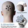 Hottest USB Recarregável 6 Blades 6D Rotary Bald Shaver