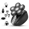 Impermeável elétrico USB recarregável 6 lâminas barbeador