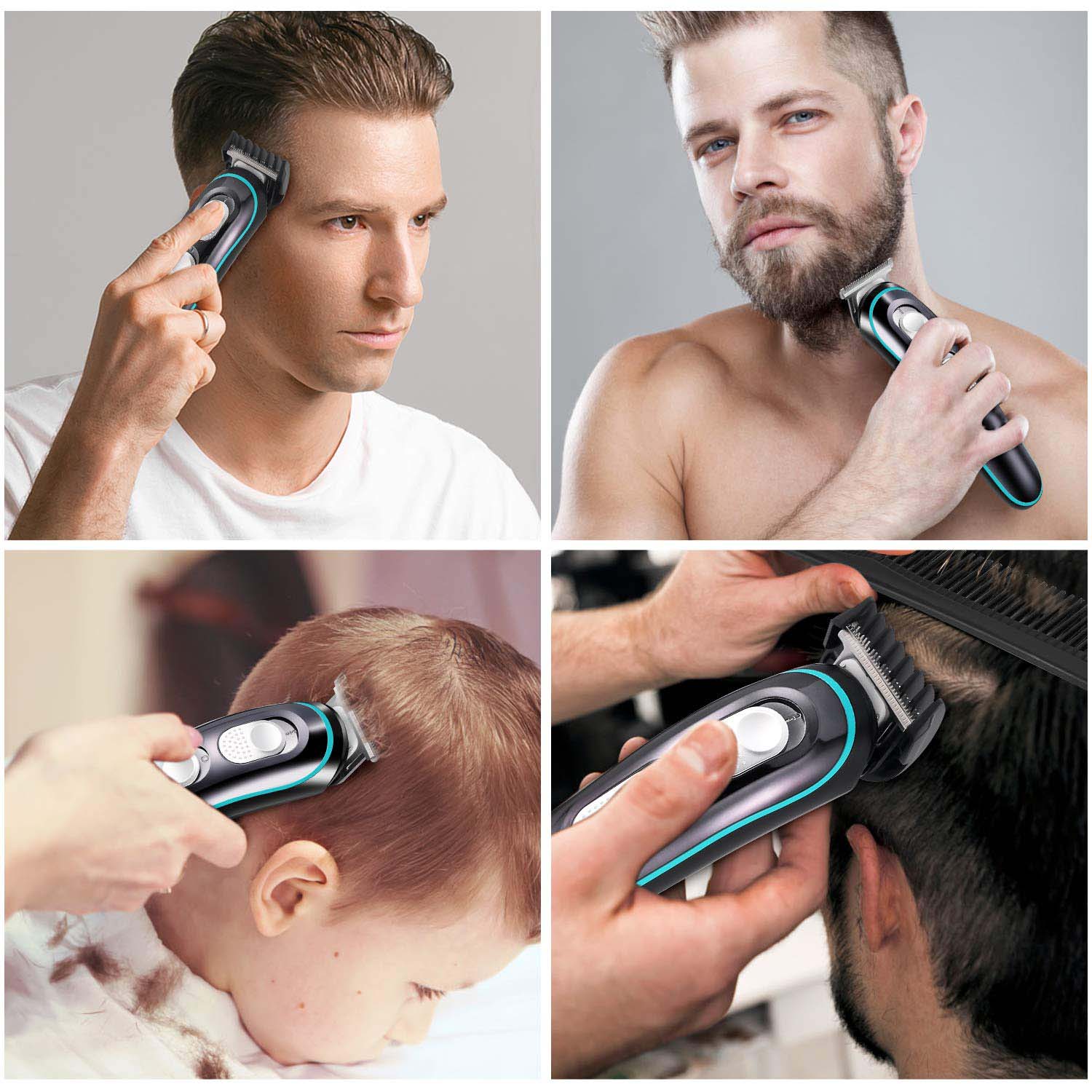 Profissional elétrico sem fio USB recarregável cabelo clipper para homens